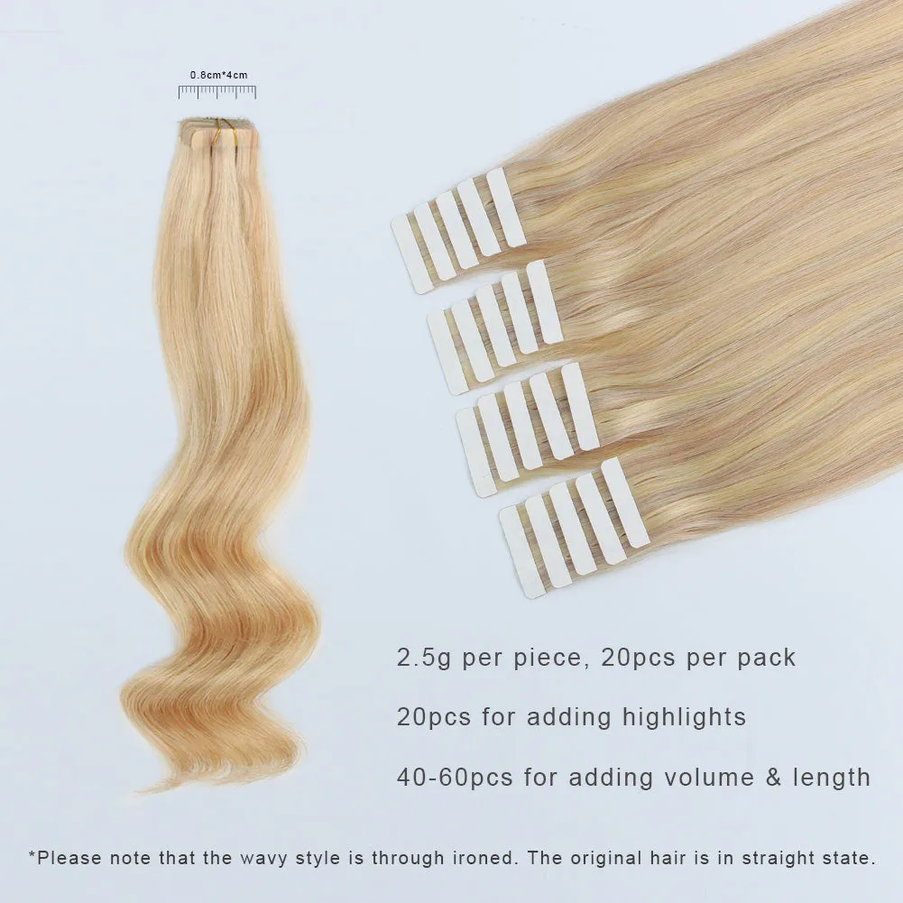 20 Inch Hair Extensions | Remy Hair Tape In Human Hair Extensions