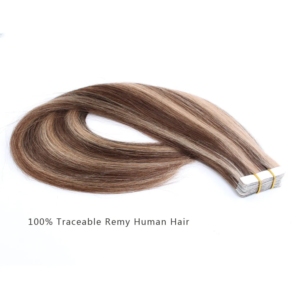 20 Inch Hair Extensions | Remy Hair Tape In Human Hair Extensions