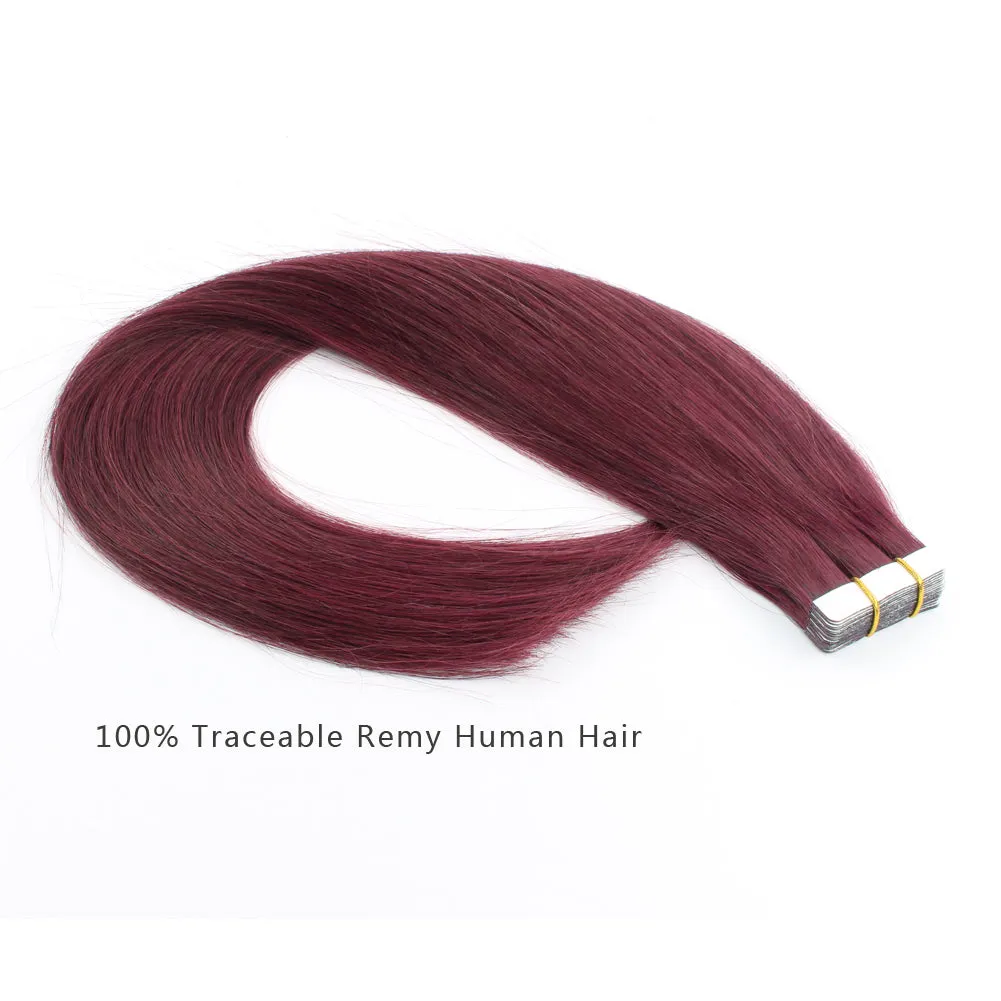 20 Inch Hair Extensions | Remy Hair Tape In Human Hair Extensions