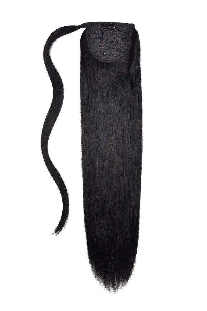20" Classic Straight Up Wrap Around Ponytail Extension