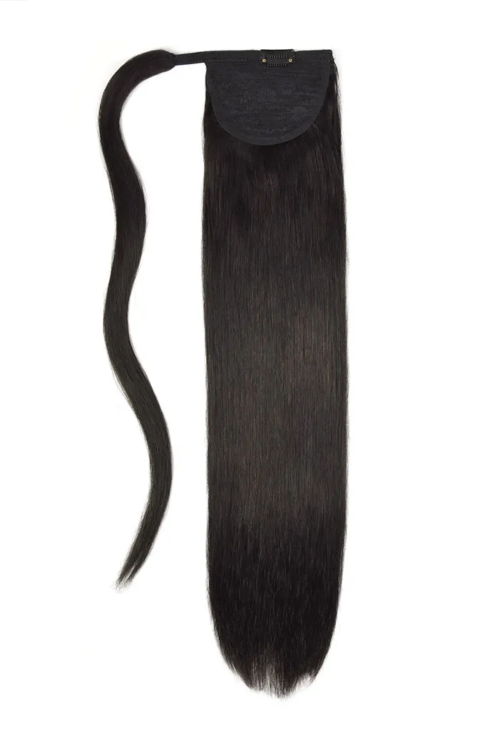 20" Classic Straight Up Wrap Around Ponytail Extension