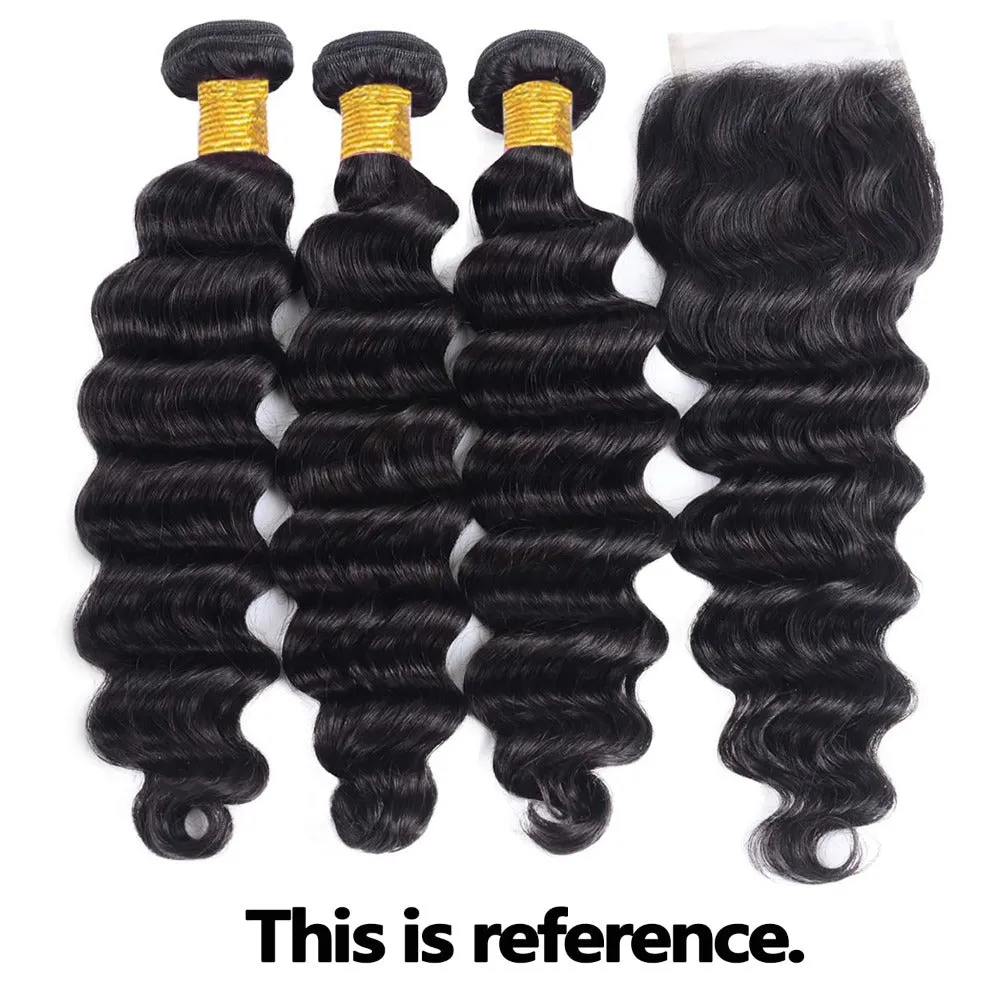 3 Bundles 8"10"12" with 4x4 Lace Closure 12" Short Virgin Hair deal