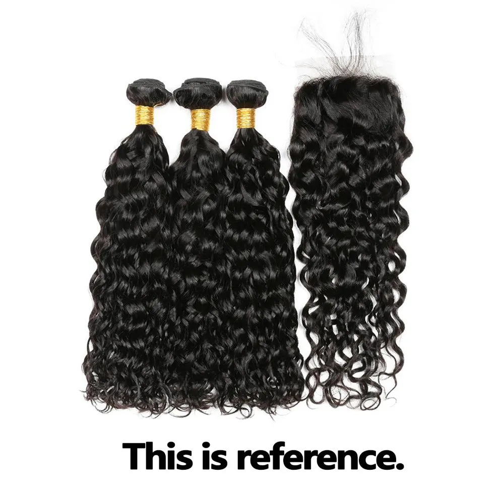 3 Bundles 8"10"12" with 4x4 Lace Closure 12" Short Virgin Hair deal