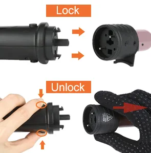 6-IN-1 Curling Iron, Professional Curling Wand Set, Instant Heat Up Hair Curler with 6 Interchangeable Ceramic Barrels (0.35'' to 1.25'') and 2 Temperature Adjustments, Heat Protective Glove & 2 Clips