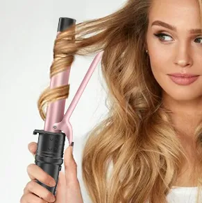6-IN-1 Curling Iron, Professional Curling Wand Set, Instant Heat Up Hair Curler with 6 Interchangeable Ceramic Barrels (0.35'' to 1.25'') and 2 Temperature Adjustments, Heat Protective Glove & 2 Clips