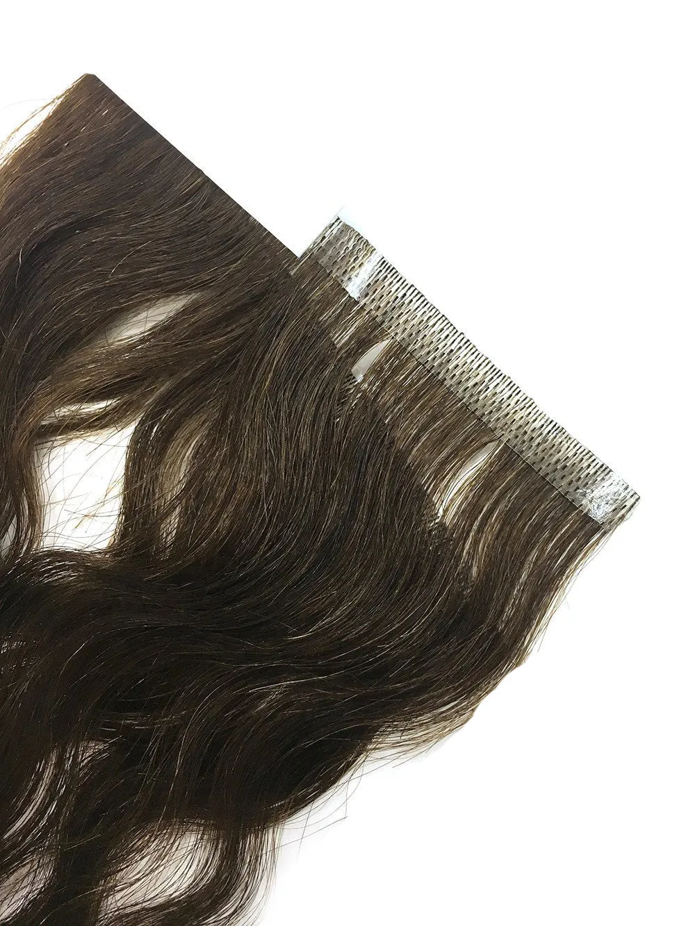 6 Pcs Skin Weft Wavy Human Hair Extensions 18"