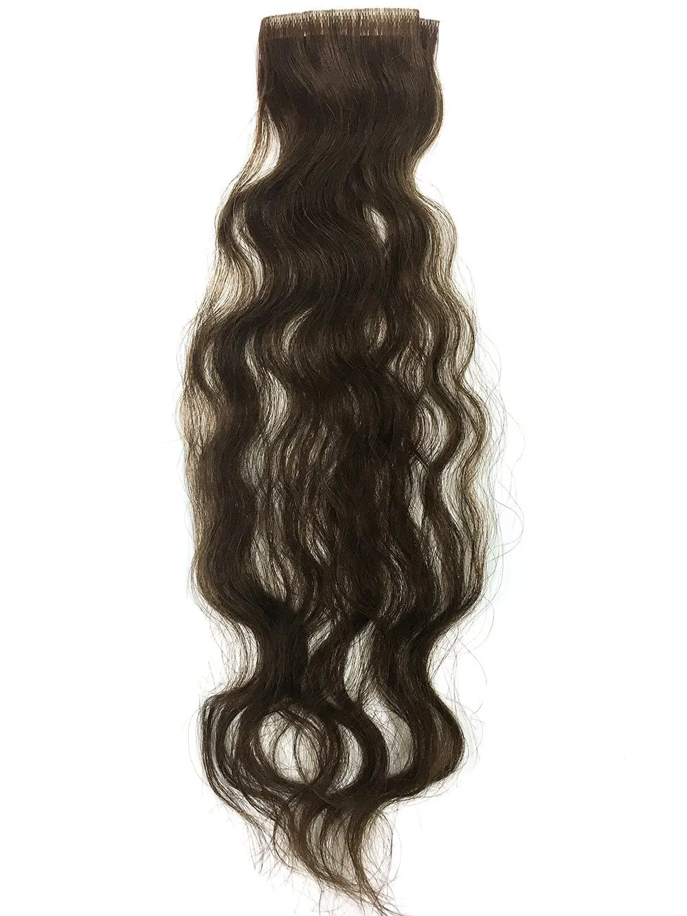 6 Pcs Skin Weft Wavy Human Hair Extensions 18"