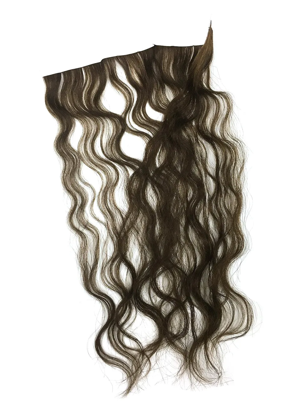 6 Pcs Skin Weft Wavy Human Hair Extensions 18"