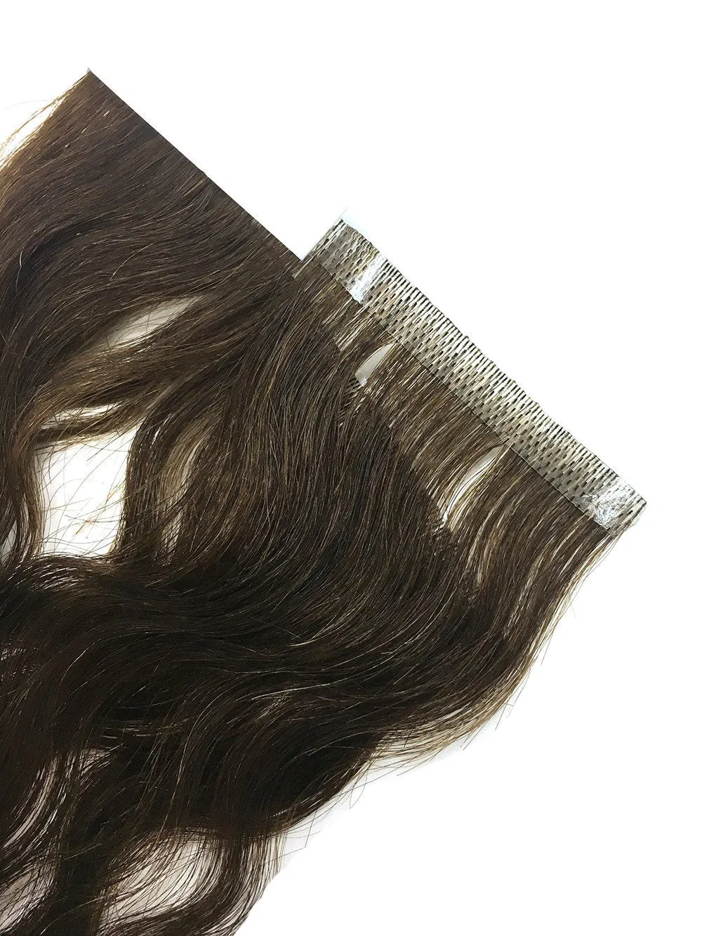 6 Pcs Skin Weft Wavy Human Hair Extensions 18"