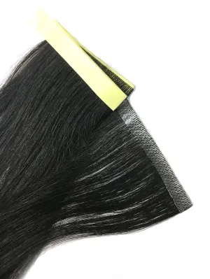 6 Pcs Skin Weft Yaki Straight Human Hair Extensions 14"