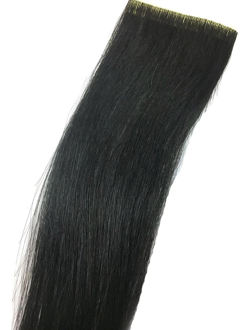 6 Pcs Skin Weft Yaki Straight Human Hair Extensions 14"
