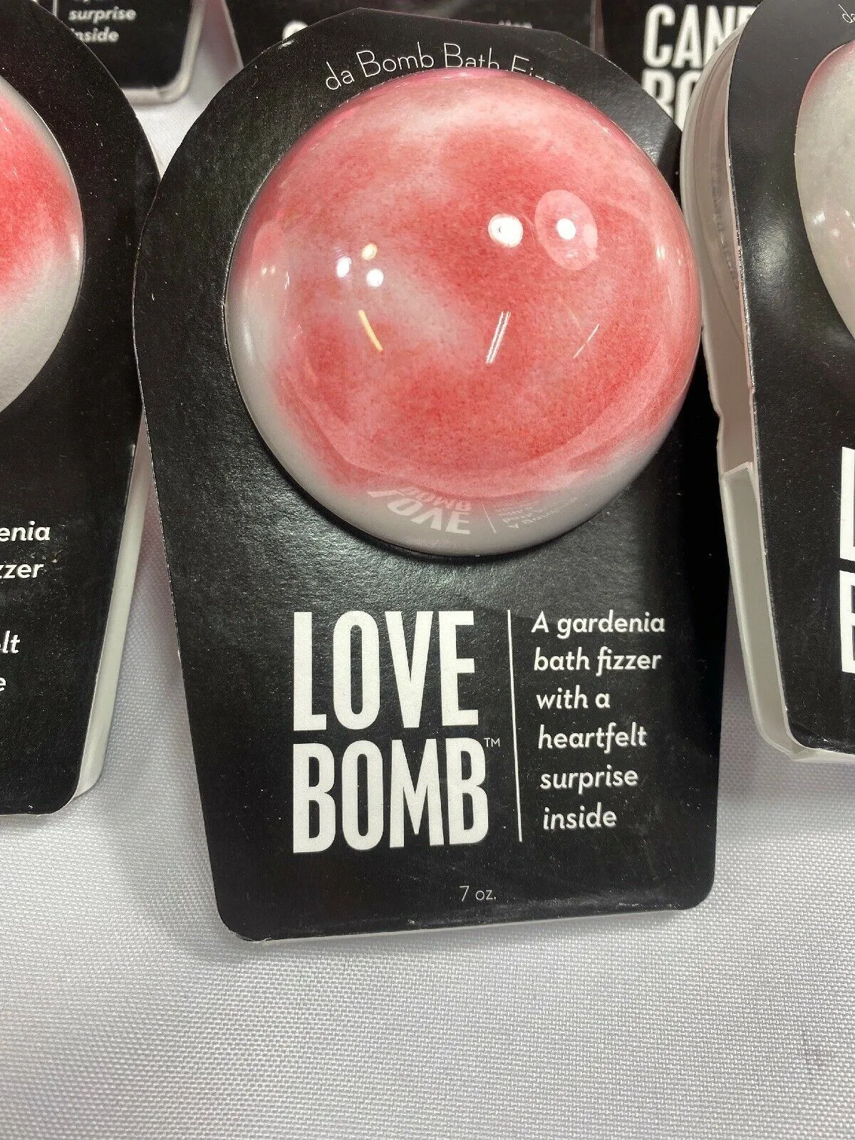 (6a) Da Bomb Fun Size Bath Bomb Cotton Candy & Love Gardenia Fizzier Surprise
