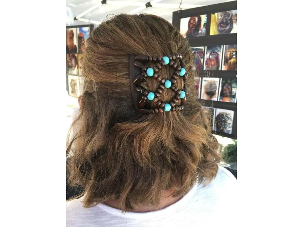African Butterfly Chameleon Hair Comb - Dupla Black 53