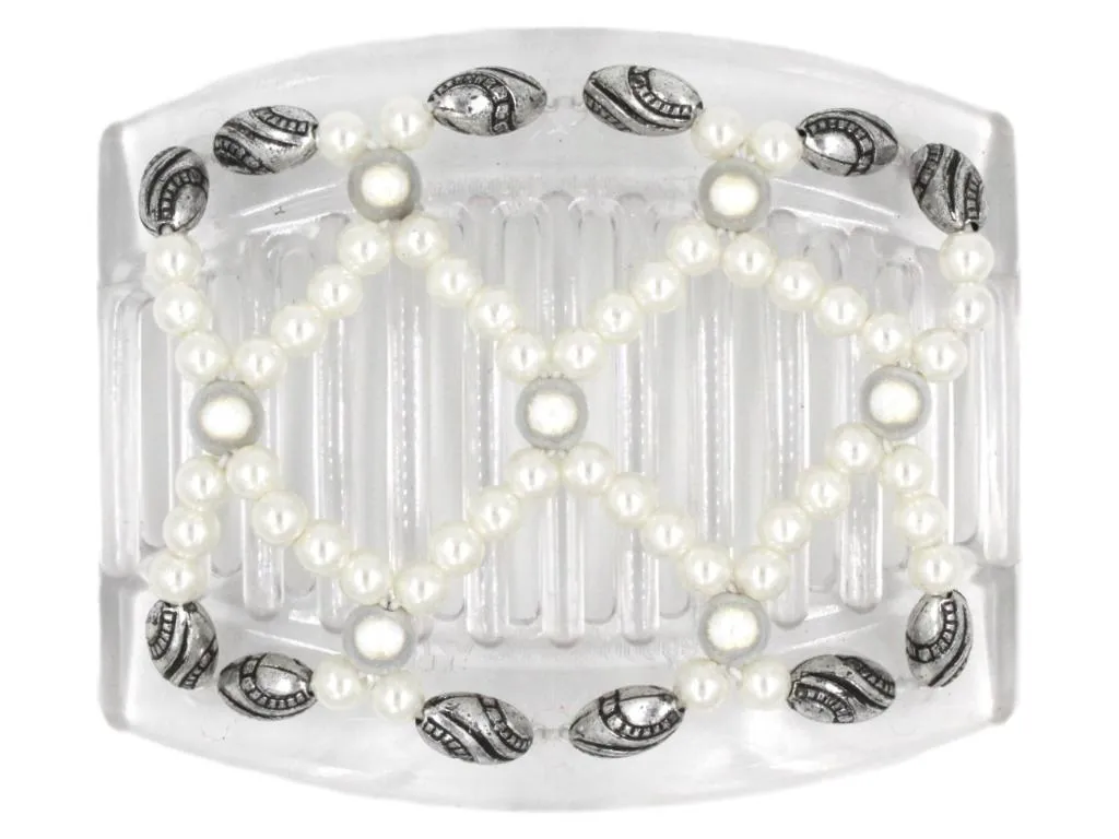 African Butterfly Thick Hair Comb - Ndalena Clear 80