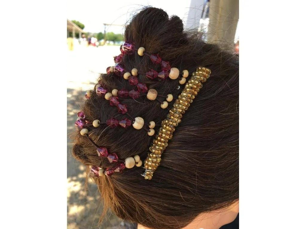 African Butterfly Wire Hair Clip - 9 Tong 689