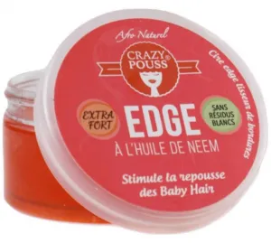 Afro Naturel - Cire edge lisseur de bordures "Crazy Pouss" à l'huile de Neem - 100ml