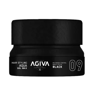 Agiva - Hair Styling Aqua Gel Wax - Cire coiffante "black 09"- 155ml