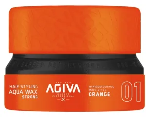 Agiva - Hair Styling Aqua Wax Strong - Cire coiffante "orange 01" - 155ml