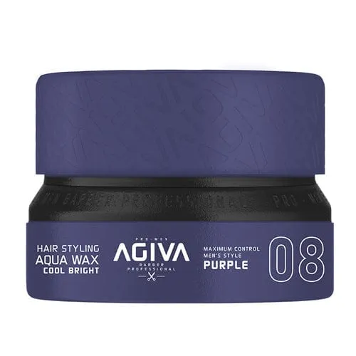 Agiva - Styling Hair Wax Cool Bright - Cire coiffante "purple 08" - 155ml