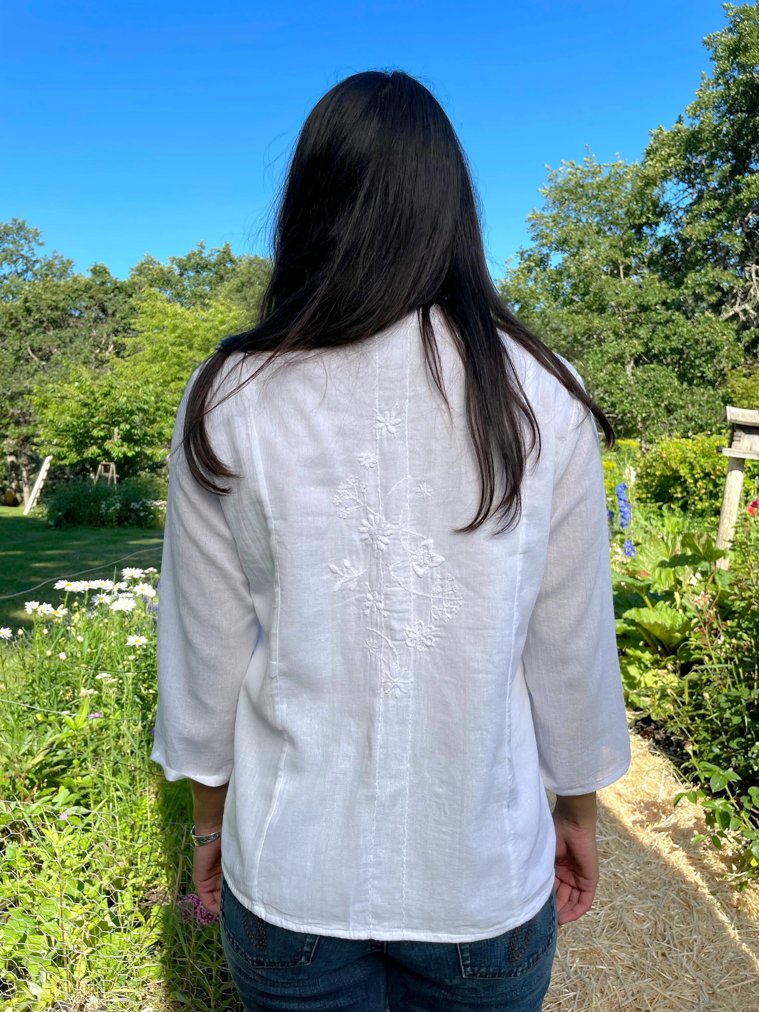 Alba Summer White Blouse