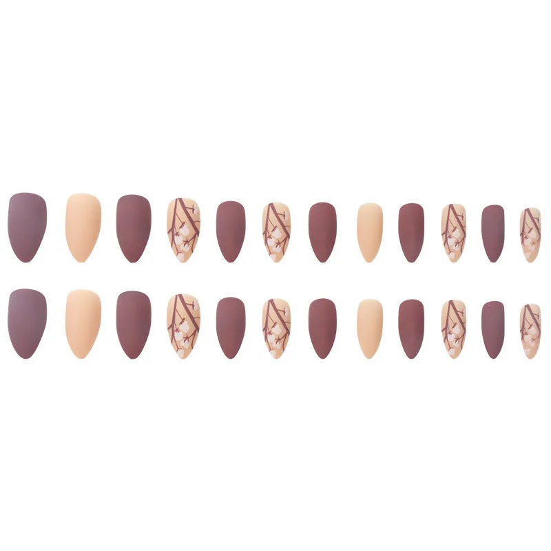 Almond Simple brown flowers