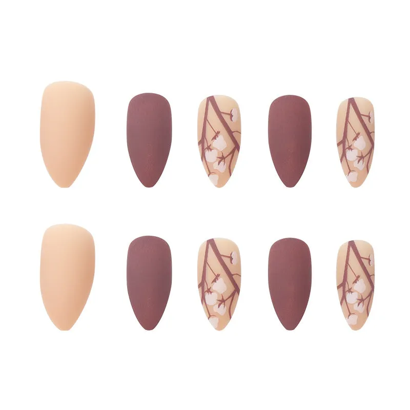 Almond Simple brown flowers