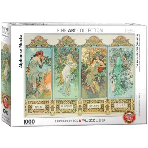 Alphonse Mucha - The Four Seasons Puzzle (1000pc)