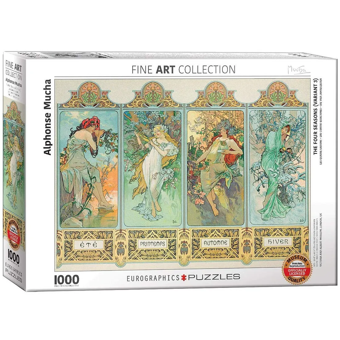 Alphonse Mucha - The Four Seasons Puzzle (1000pc)