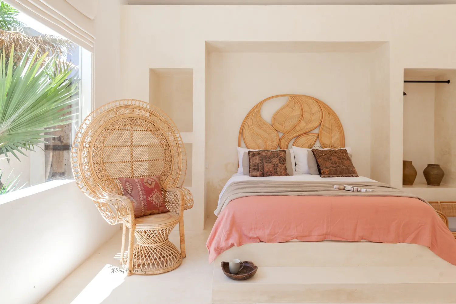 Altadena Palm Leaf Headboard - California King size