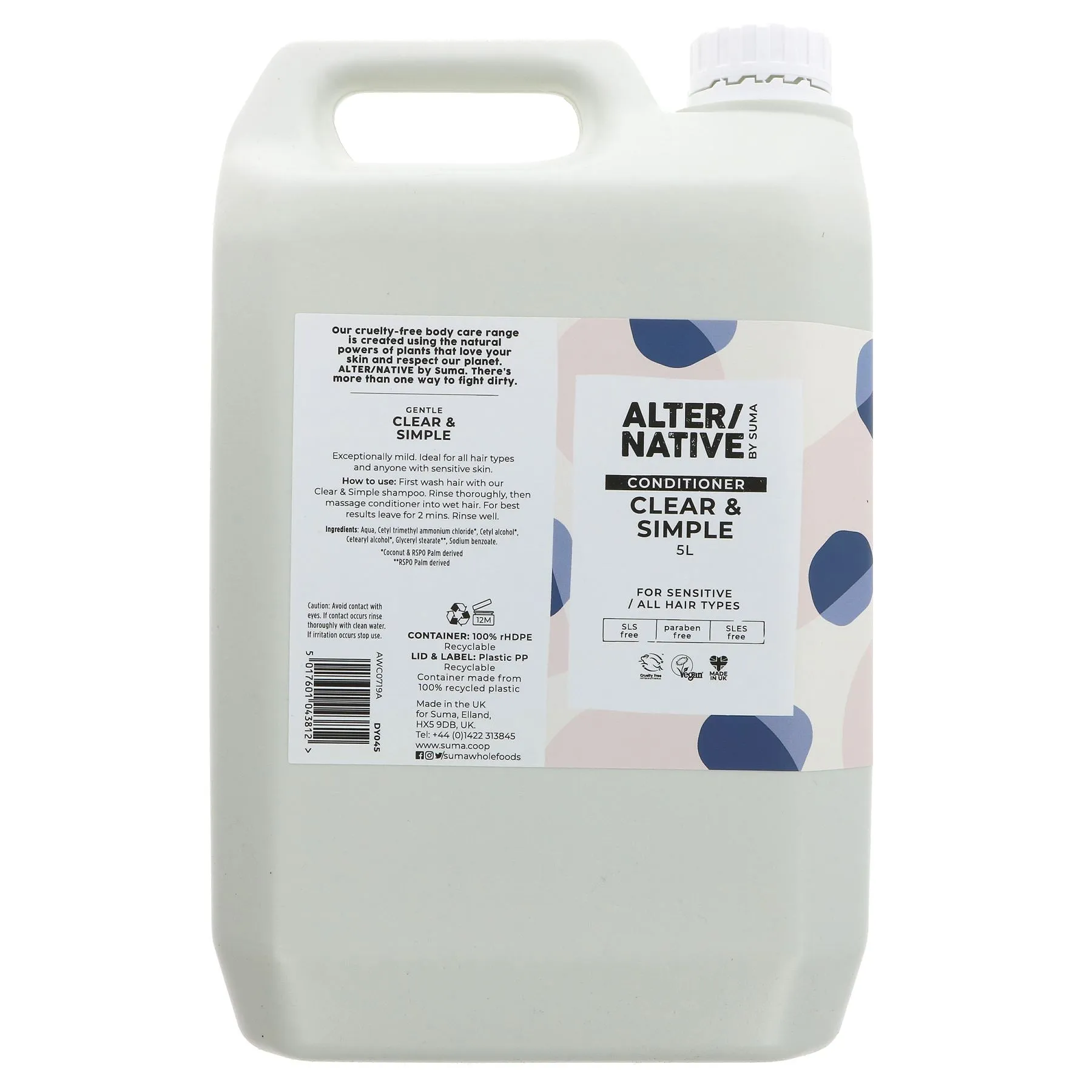 Alter/Native | Conditioner - Clear & Simple - Sensitive/for all hair types | 5l