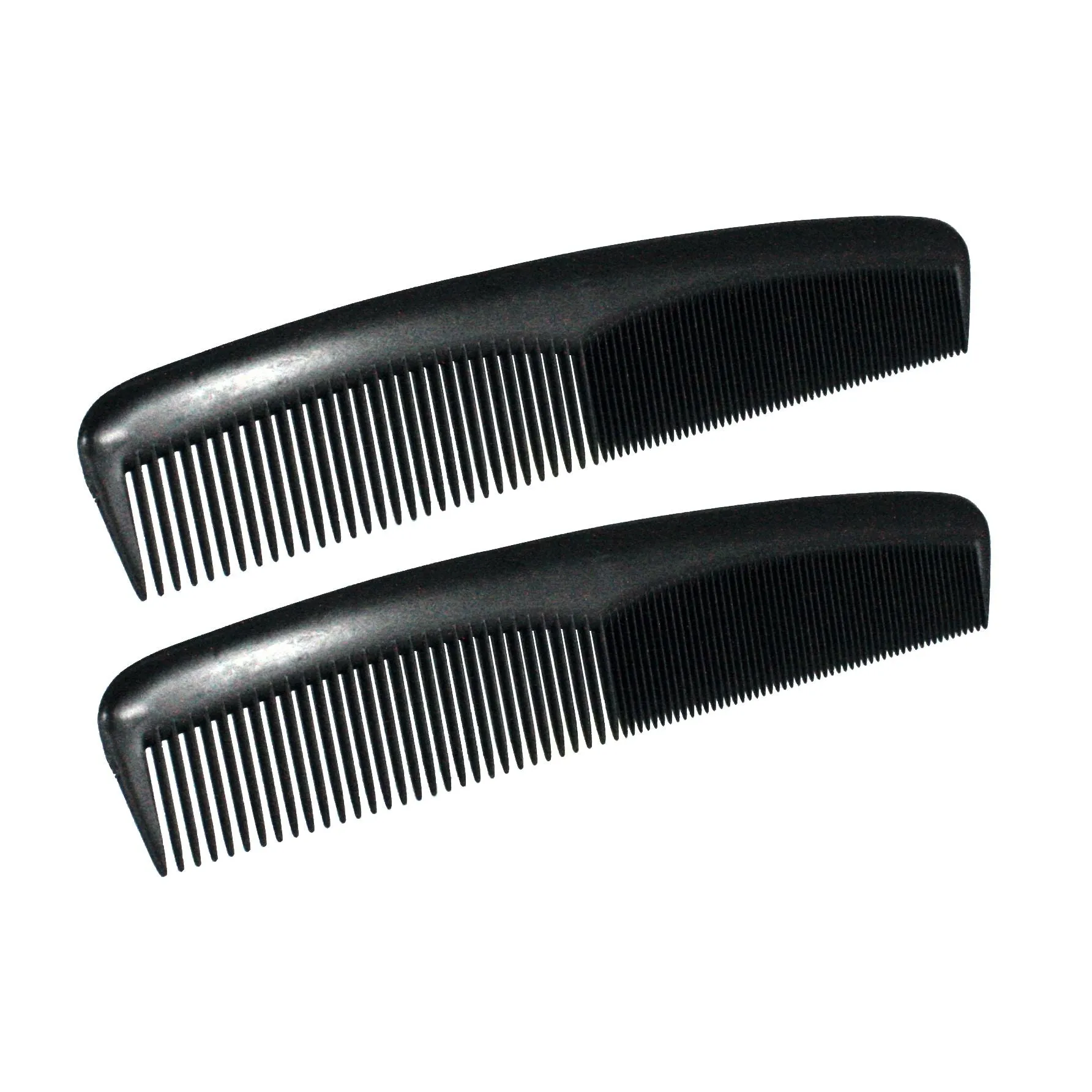 Amelia Beauty, 8in Black Plastic Master Wave Styling Comb, Made in USA, Professional Grade Hair Comb, Everyday Styling, Thick Hair, Wet or Dry, Everyday Styling Cutting Hair Styling Tool, 2 Pack