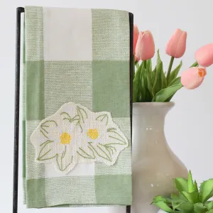 Appliqué Magnolias Hand Towel