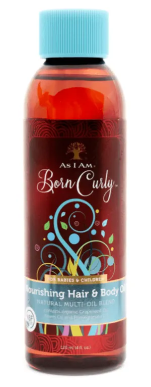 As I Am  - Born Curly - Huile Nourrissante "Hair And Body" - 120ml