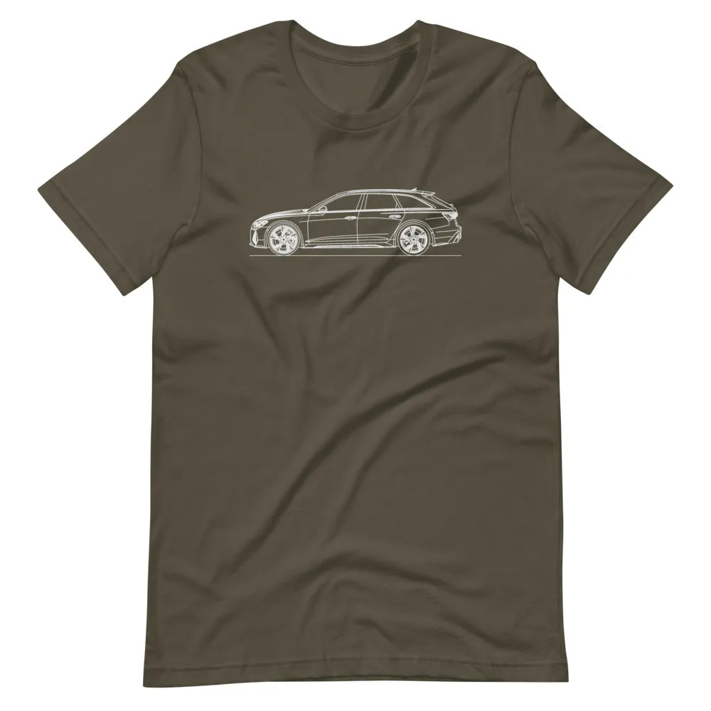 Audi C8 RS6 Avant silhouette T-shirt