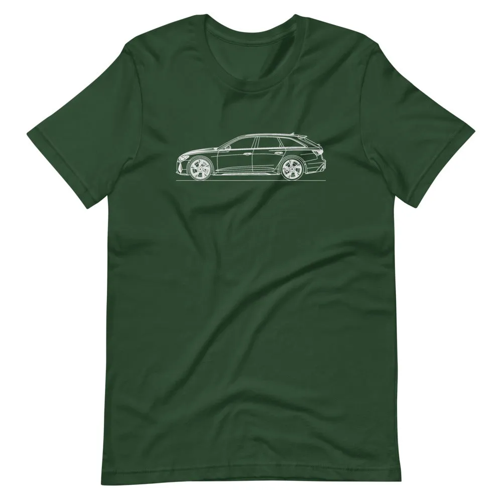 Audi C8 RS6 Avant silhouette T-shirt
