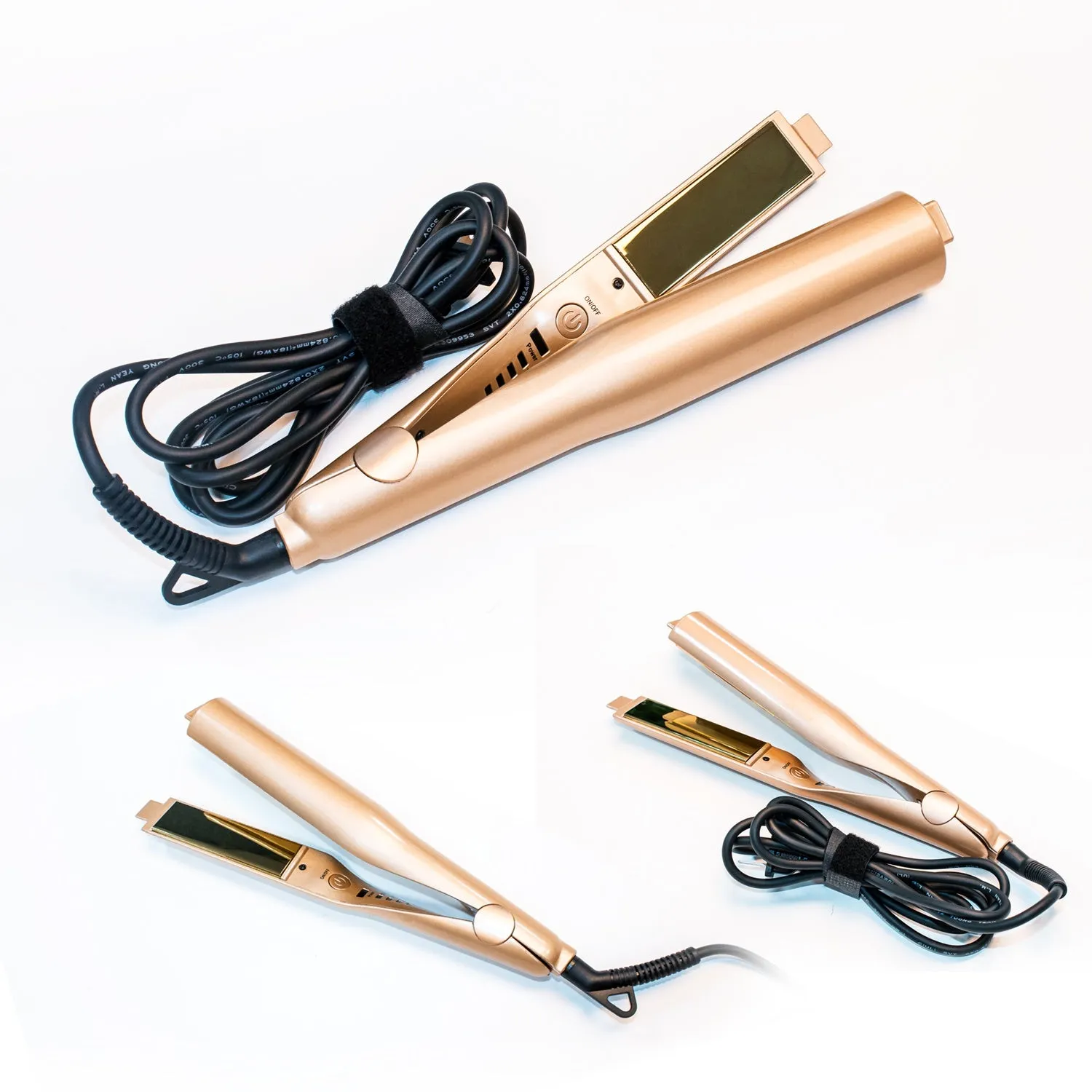 Automatic Release Negative Ions 2 In 1 Hair Straightener And Curler Iron Pro Professional Flat Iron