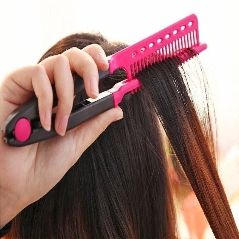 Automatic Release Negative Ions 2 In 1 Hair Straightener And Curler Iron Pro Professional Flat Iron