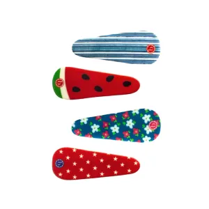 Baby Bling Summer Fun Almond Clip Set
