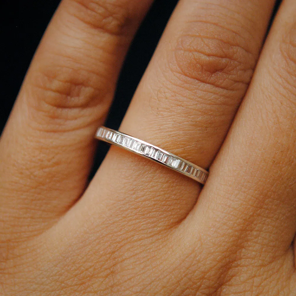 Baguette Diamond Stackable Band