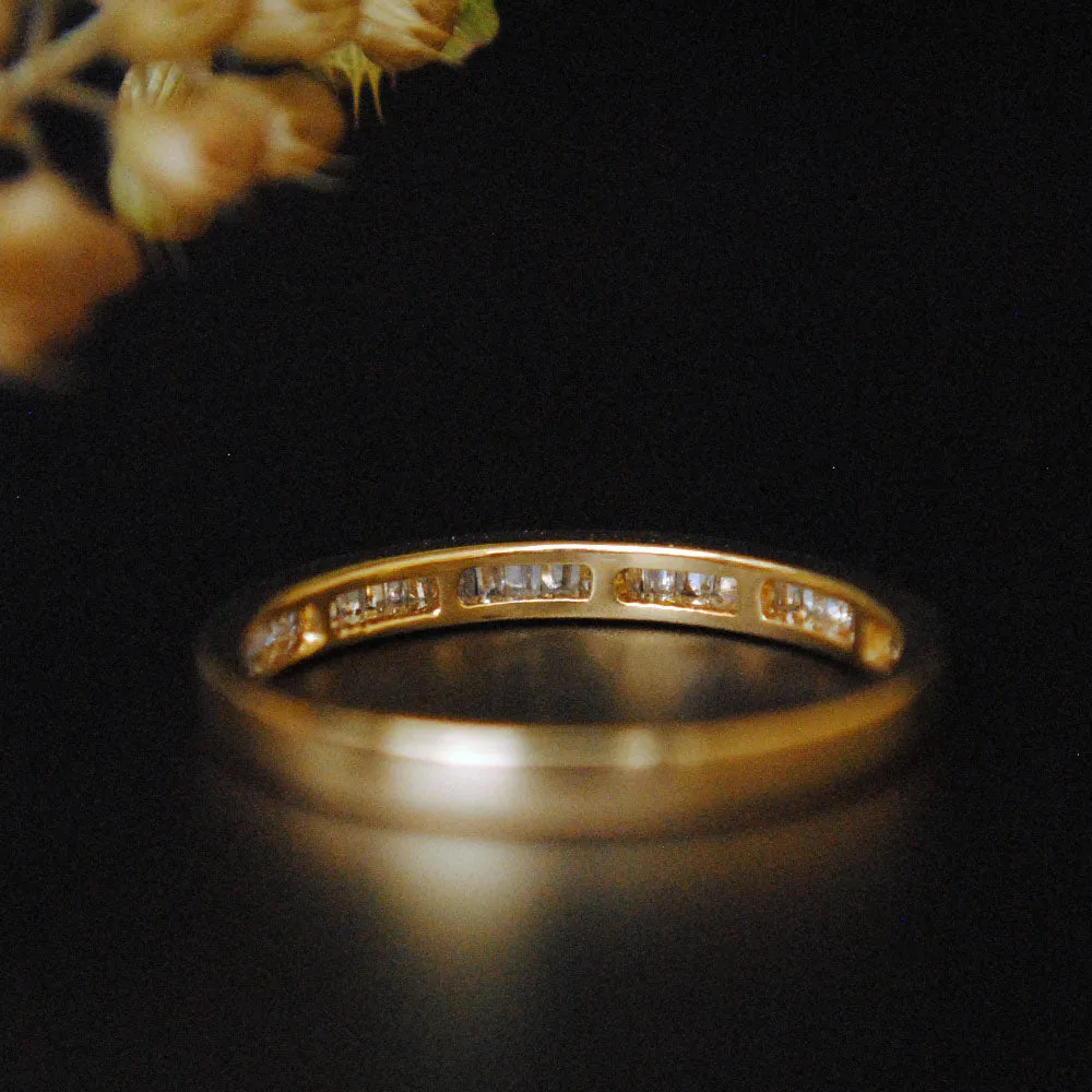Baguette Diamond Stackable Band
