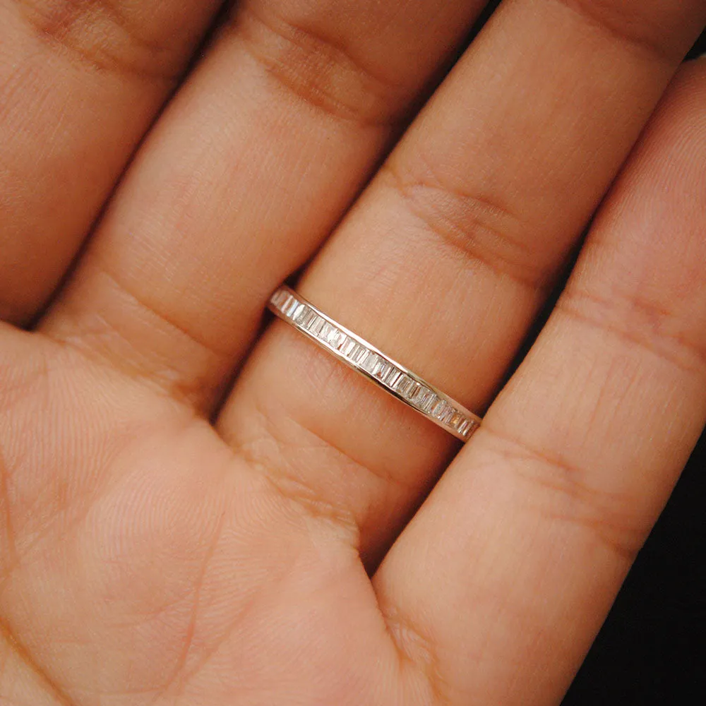 Baguette Diamond Stackable Band