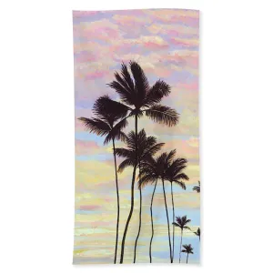 Beach Towel: Tropical Sunrise Sky - Cotton Candy Clouds