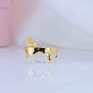 Bee & Dripping Honey Ring