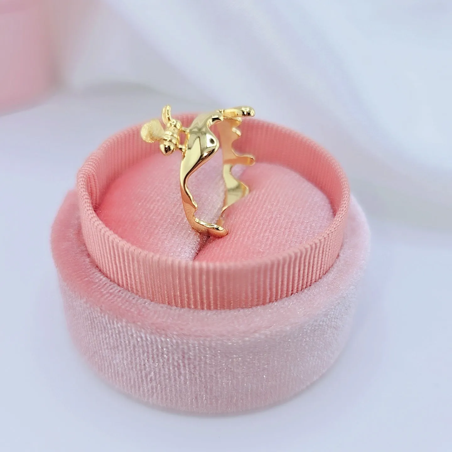 Bee & Dripping Honey Ring