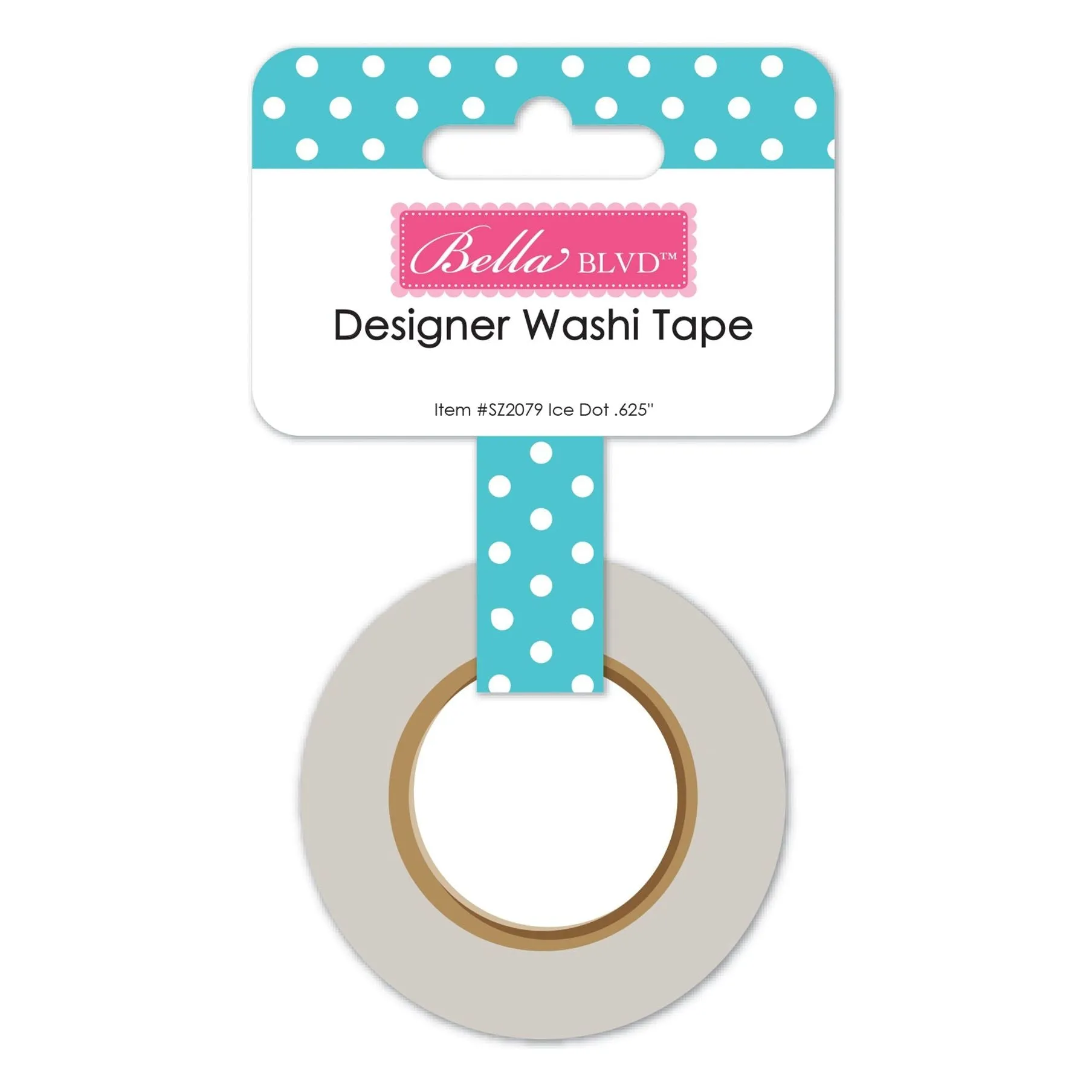 Bella Blvd - Just Because Collection - Coordinating - Washi Tape .625" - Ice Dots / BB2079
