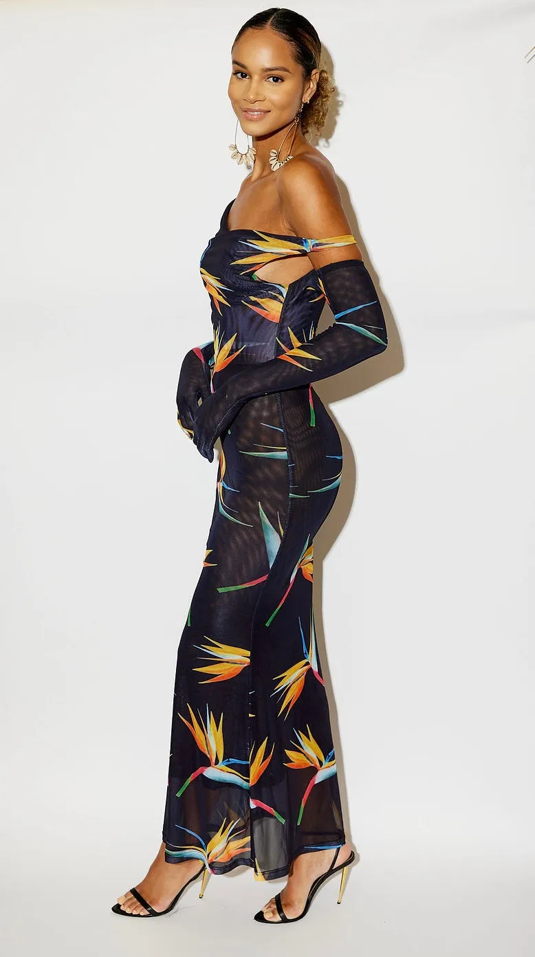 Birds of Paradise Fantasy Gown