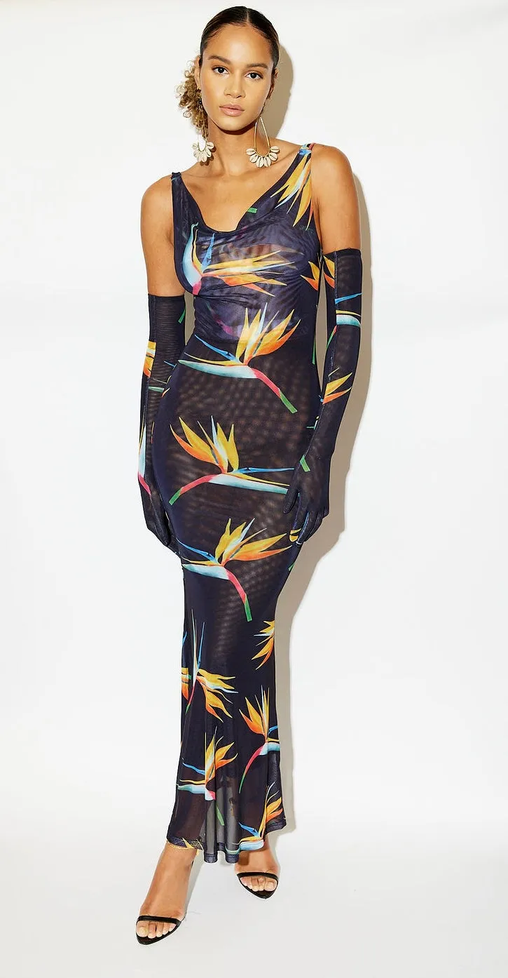 Birds of Paradise Fantasy Gown
