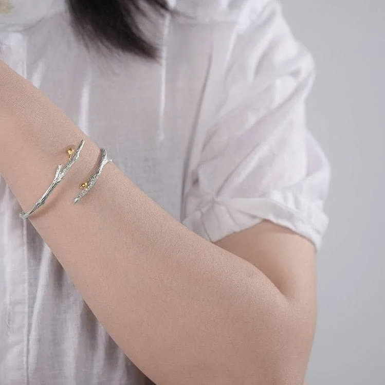 Birds on Branch Adjustable Bangle