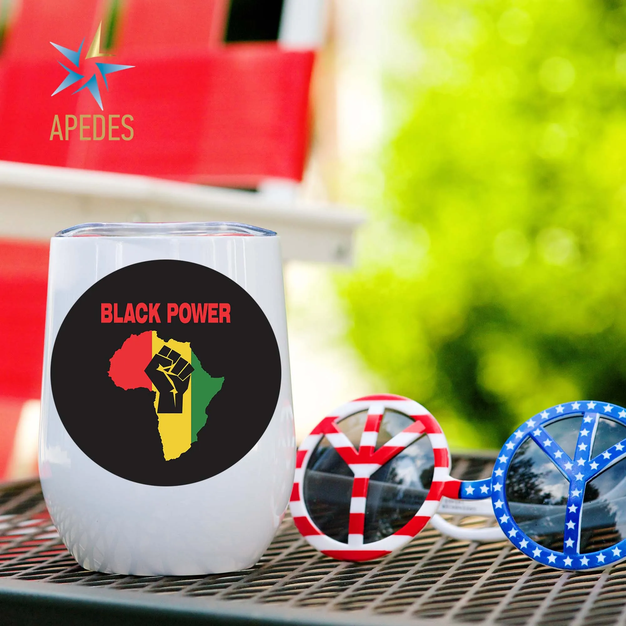 Black Lives Matter Stainless Steel Stemless Wine Cup 12 OZ