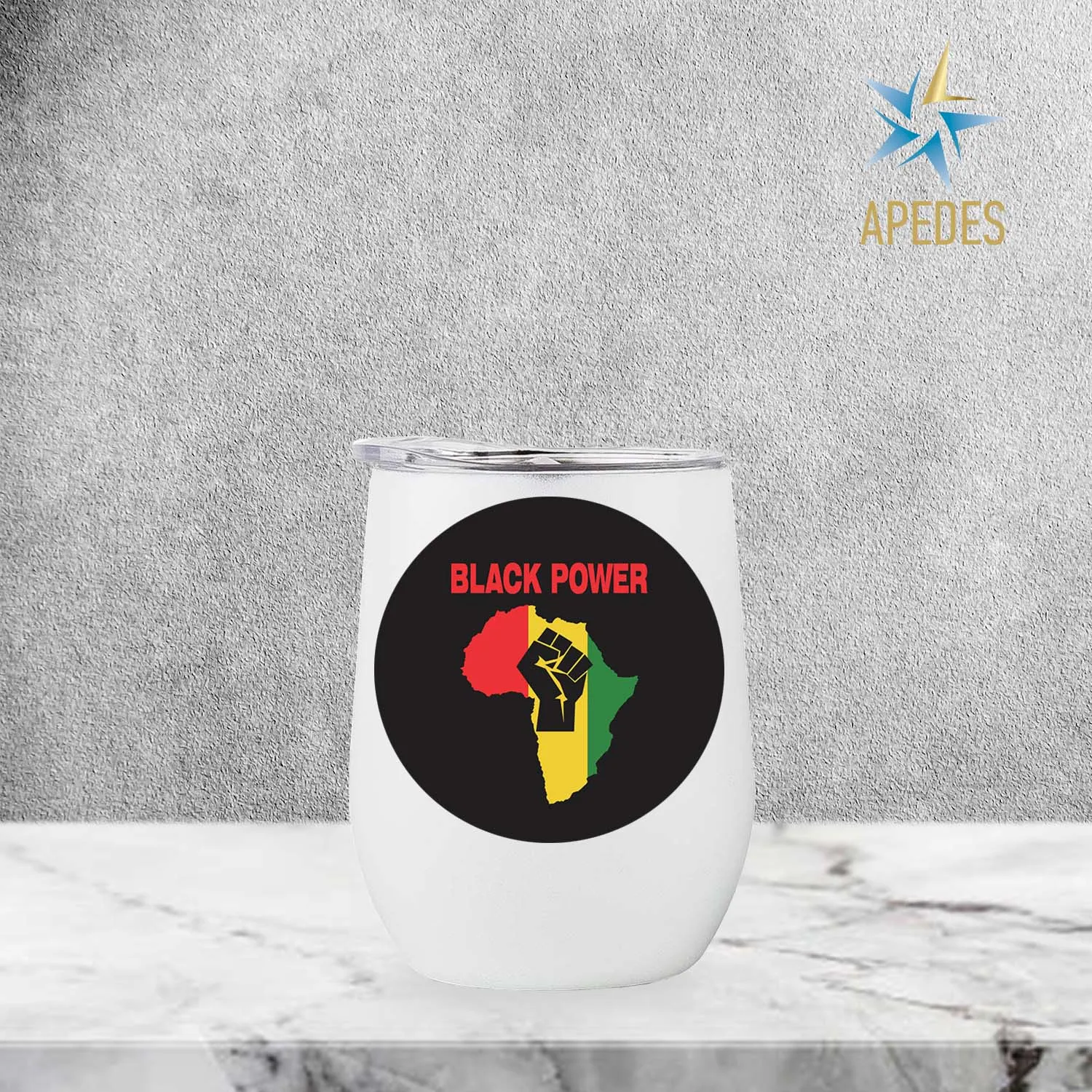 Black Lives Matter Stainless Steel Stemless Wine Cup 12 OZ